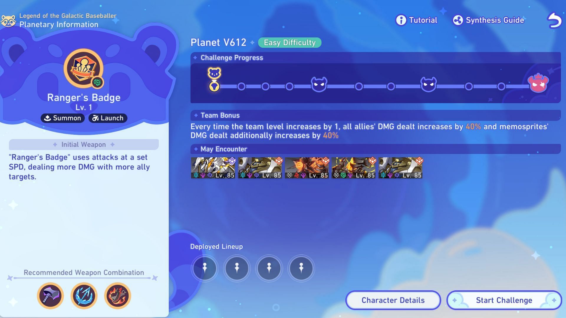 Create teams to tackle the combat stages (Image via HoYoverse)